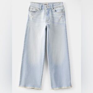 OSHKOSH
 Girls High Rise Baggy Wide Leg Jeans - Light
Denim Wash SIZE: 7